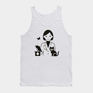 cat doctor and helper Tank Top